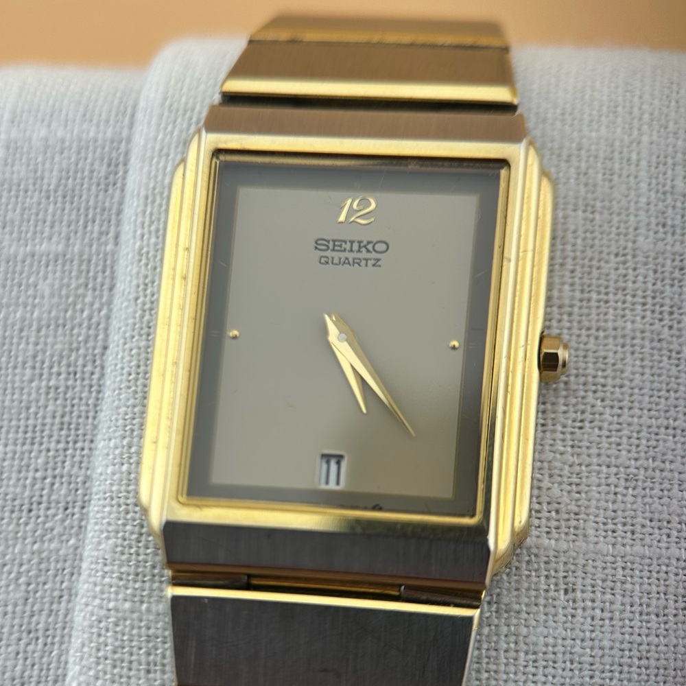 Seiko Two-Tone Gold and Silver Tank
